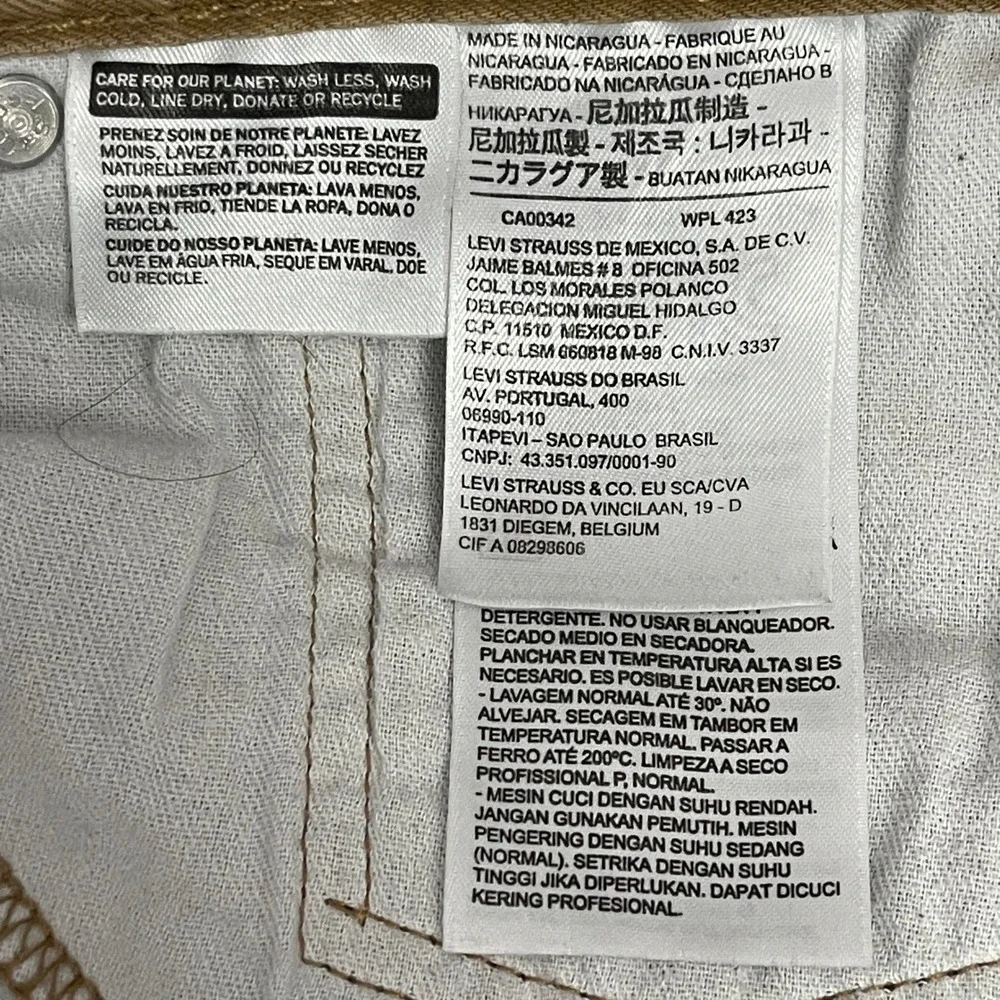 Levis 505 Regular Straight 38x32 (Actual 31) 100% Cotton Denim Jeans Tan‎ *Read